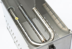 Reserve the Hekla now! The Hekla: 304 Sexy Stainless Steel LavaBox with Dual-Burner