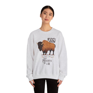 Fluffy Cow Christmas Sweatshirt