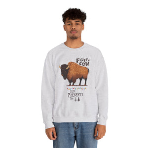 Fluffy Cow Christmas Sweatshirt