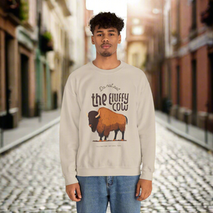 Do Not Pet the Fluffy Cow - Unisex Crewneck Sweatshirt