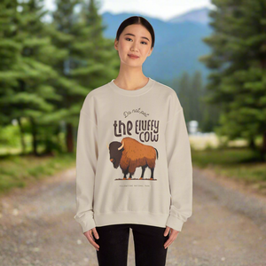 Do Not Pet the Fluffy Cow - Unisex Crewneck Sweatshirt