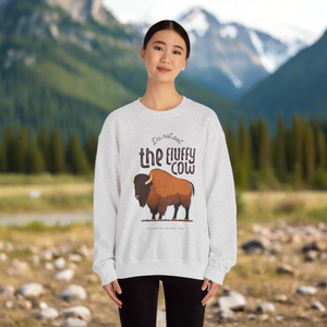 Do Not Pet the Fluffy Cow - Unisex Crewneck Sweatshirt