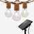 16FT Hemp Solar String Lights, 10CT