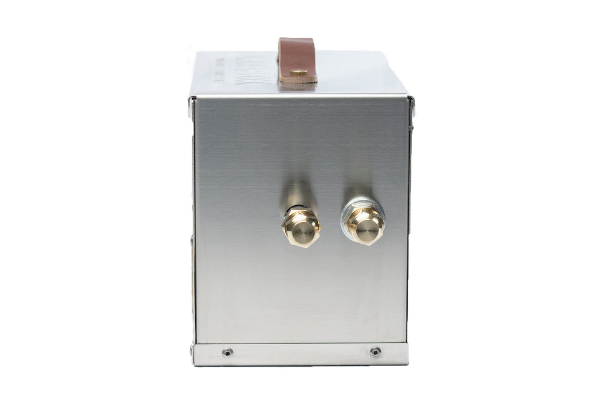 Reserve the Hekla now! The Hekla: 304 Sexy Stainless Steel LavaBox with Dual-Burner