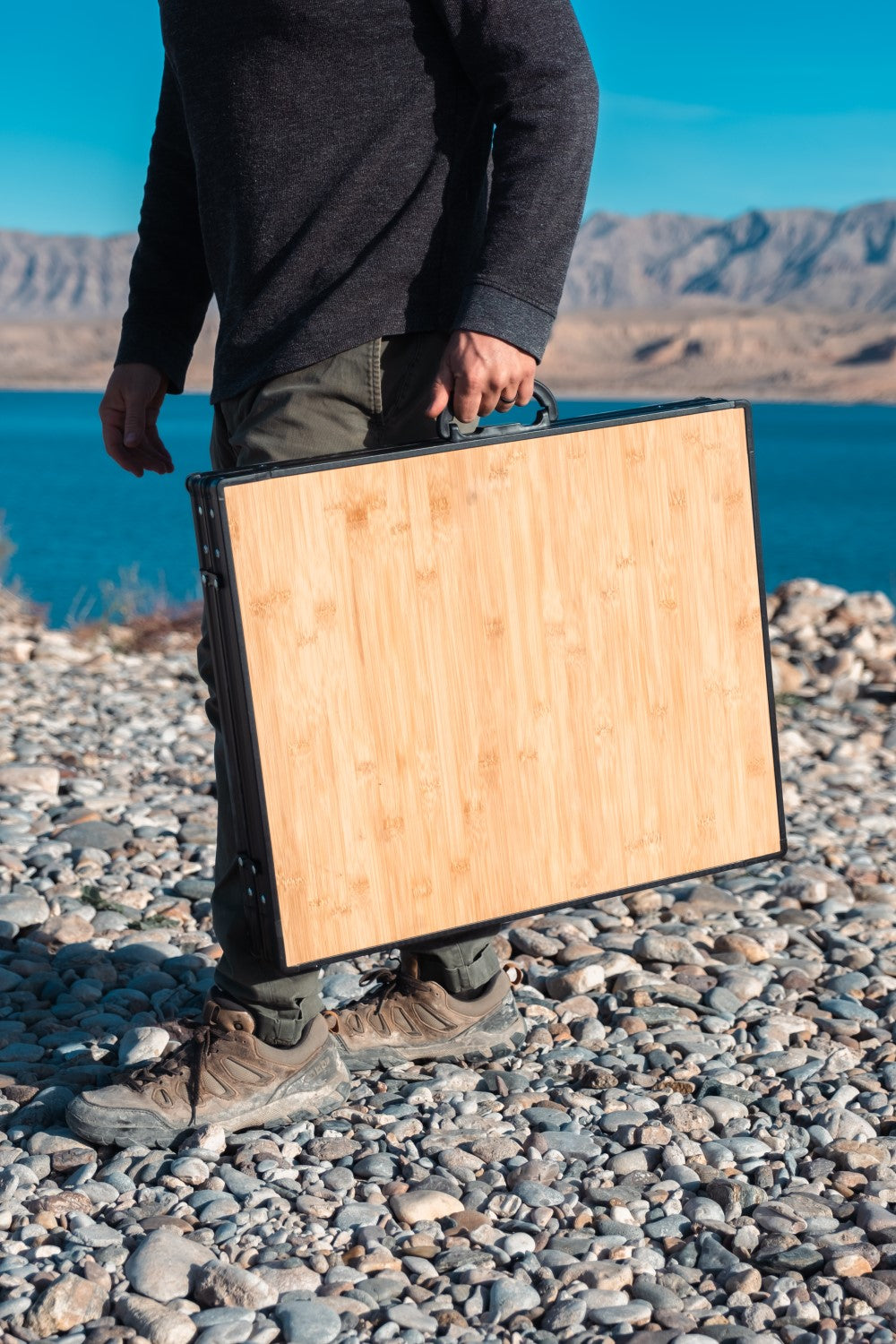 defiance tool folding camp table easy to carry