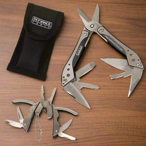 scissors multi tool and pliers keychain combo