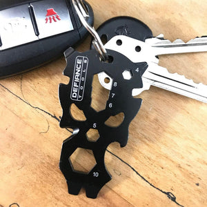 defiance tools Skull key chain tool